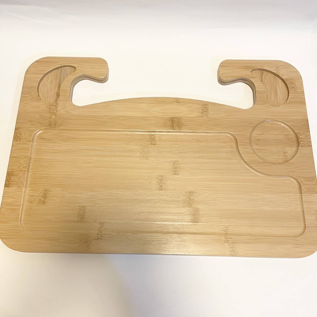 [Hope Retailer] 竹製 車 ハンドル テーブル 運転席 ナチュラル 耐久性 耐水性 仕事 食事 タブレット鑑賞 _画像7