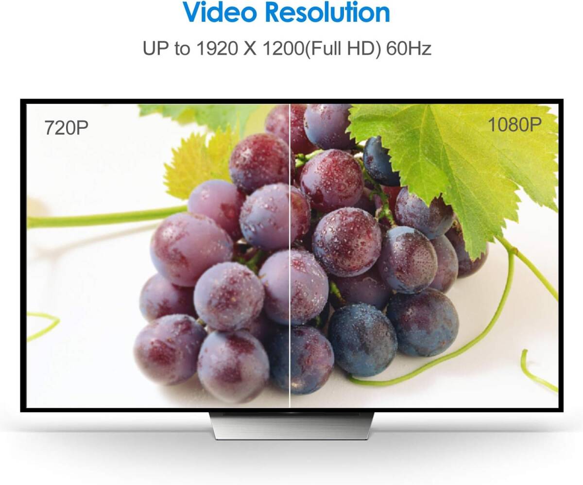 Rankie Displayport（オス）-DVI（メス） 変換アダプター 1080P ブラック_画像4