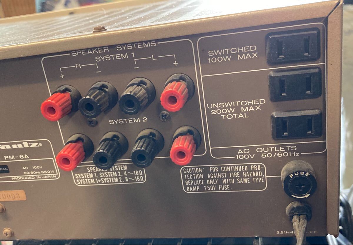 【d22879d6】ｍarantz PM-6A プリメインアンプ マランツ アンプ_画像8
