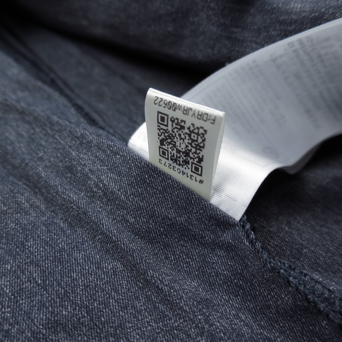 新品 ■ アディダス adidas スリーストライプス デニムライク ウーブンクロスジャケット ウインドブレーカーF22/389紺/【L】定価9350円_画像8