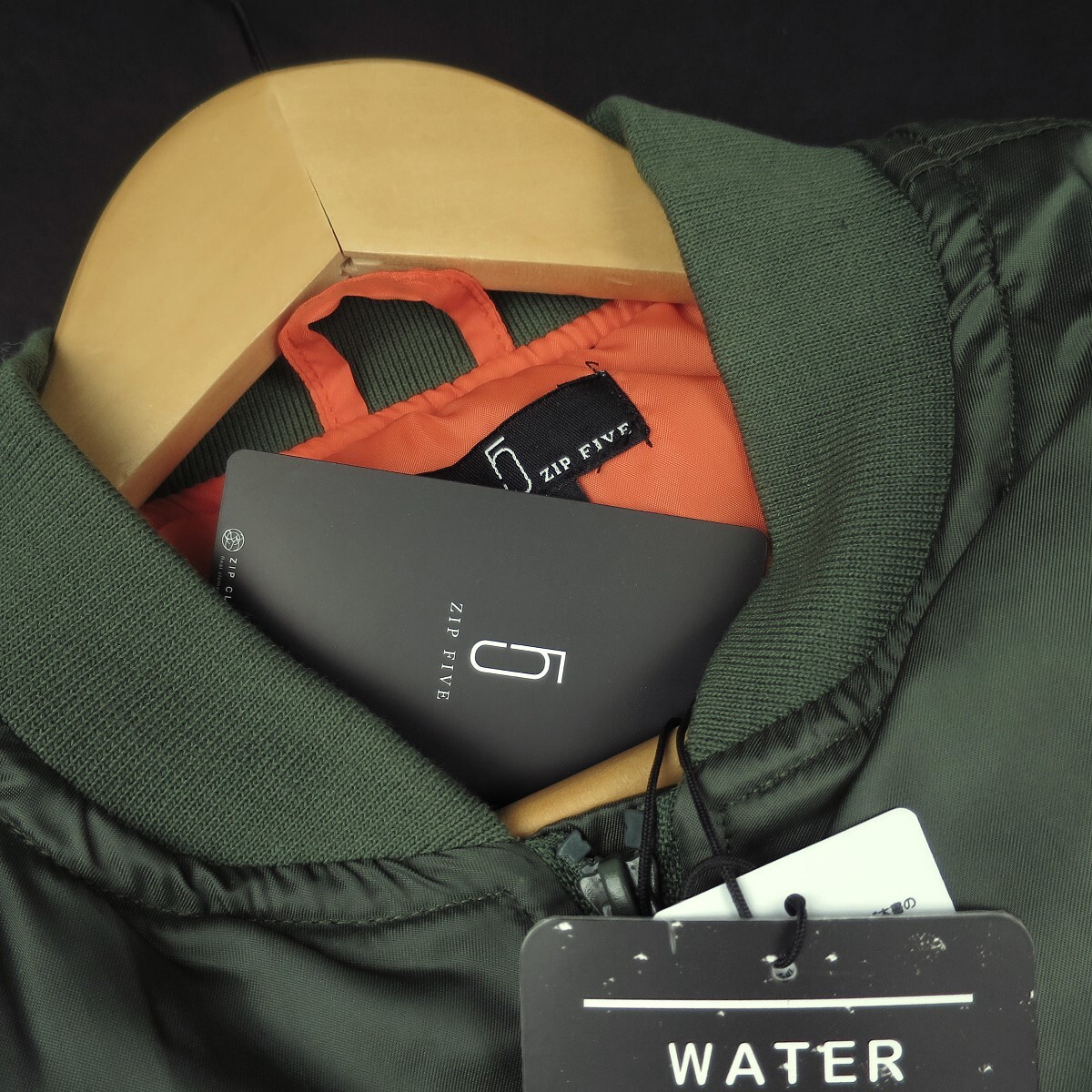 新品 ★ ZIP FIVE ジップファイブ レギュラーサイズ MA-1 ミリタリー フライト ブルゾン ジャケット 003/オリーブ/【L】_画像3