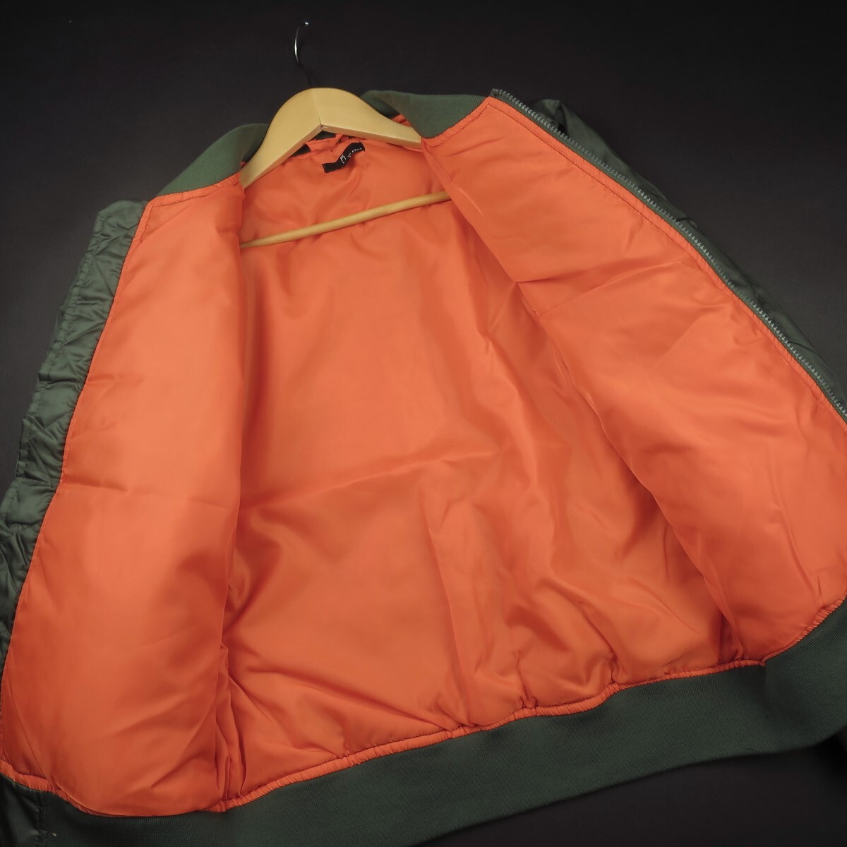 新品 ★ ZIP FIVE ジップファイブ レギュラーサイズ MA-1 ミリタリー フライト ブルゾン ジャケット 003/オリーブ/【L】_画像8