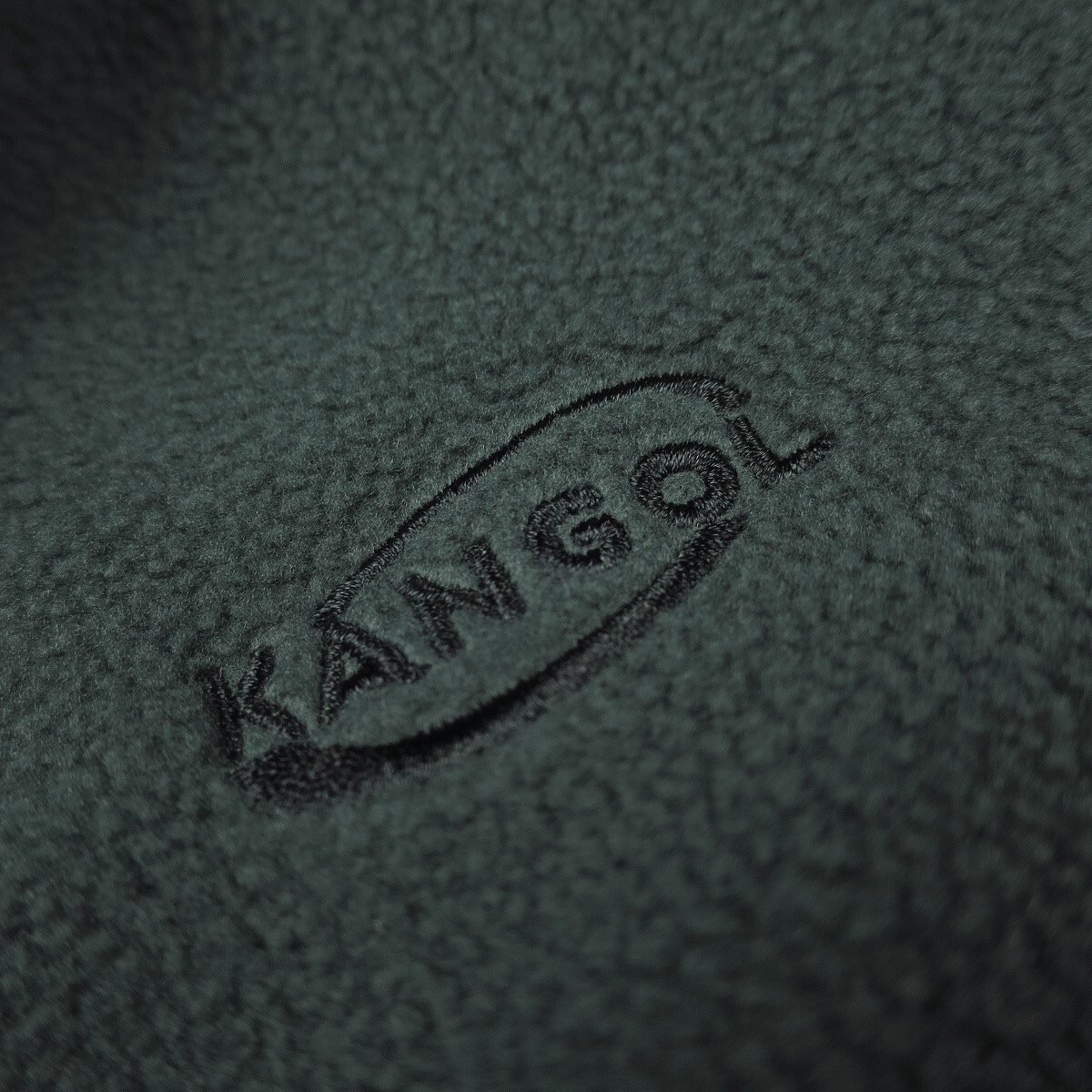 新品 ★ ZIP FIVE ジップファイブ KANGOL 別注 フリース ラグラン ハーフジッププルオーバー 34l /チャコ/【M】_画像4