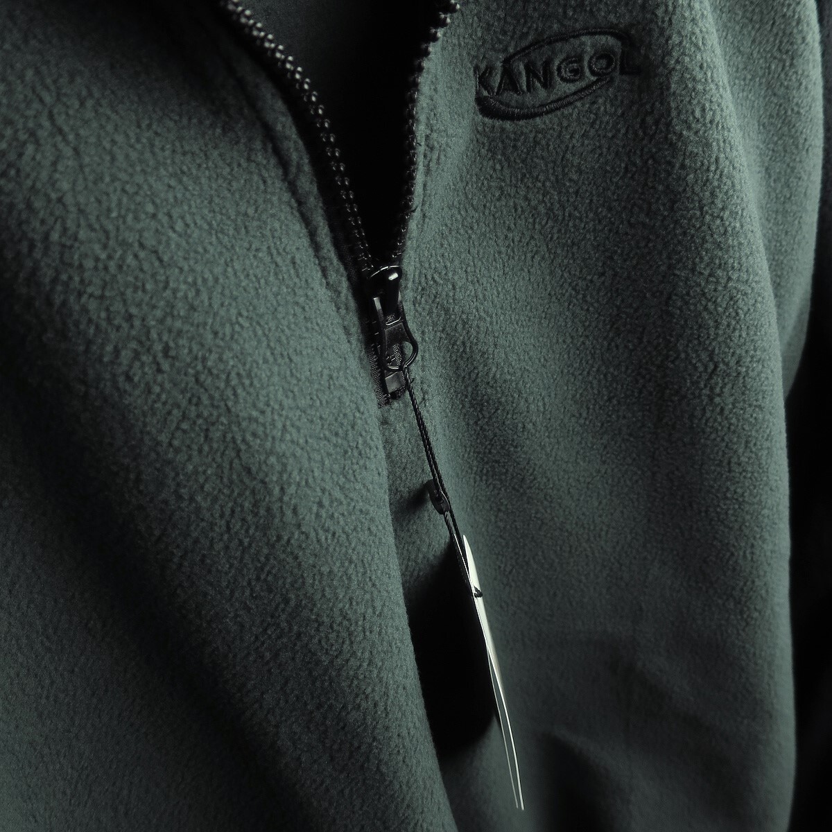 新品 ★ ZIP FIVE ジップファイブ KANGOL 別注 フリース ラグラン ハーフジッププルオーバー 34l /チャコ/【M】_画像9