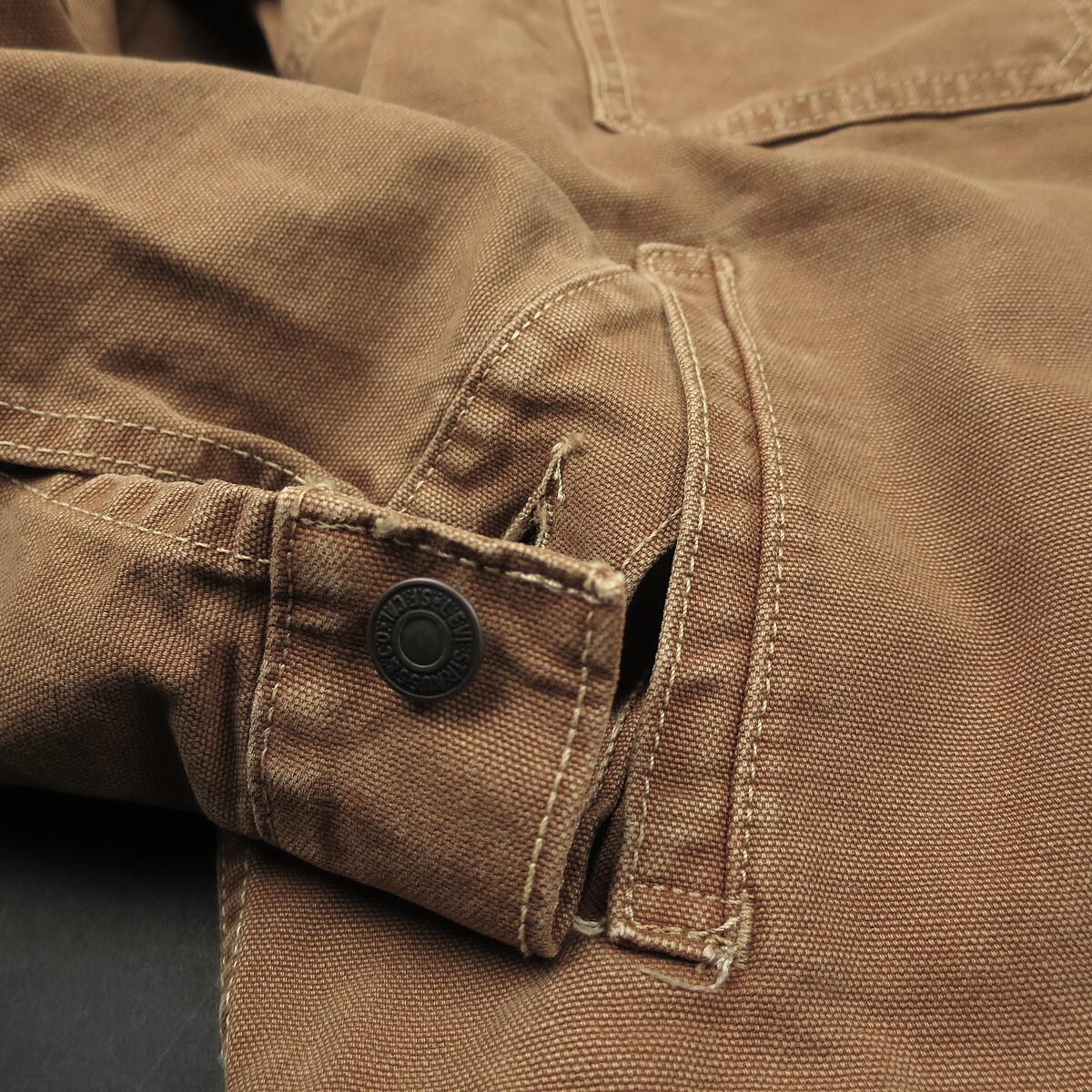 新品 ★ Levi’s リーバイス WORKWEAR SUNRISE TRUCKER JACKET A482/004茶 DARK GINGER/【L】【JP size XL】_画像5