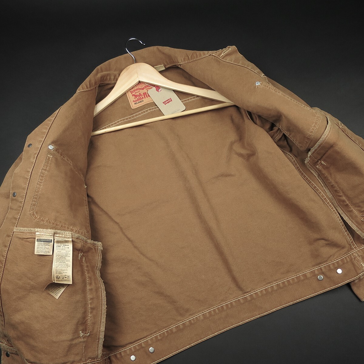 新品 ★ Levi’s リーバイス WORKWEAR SUNRISE TRUCKER JACKET A482/004茶 DARK GINGER/【L】【JP size XL】_画像6