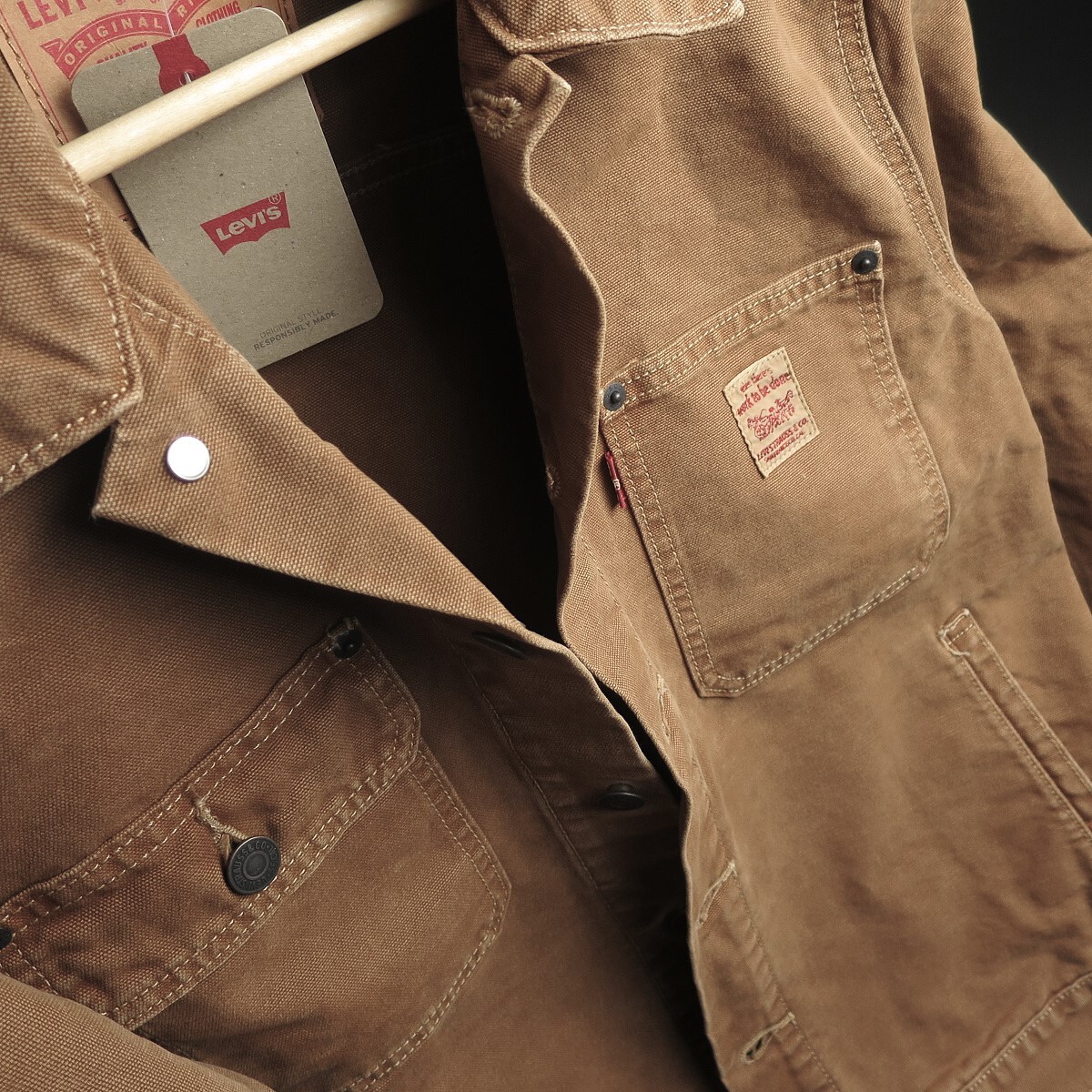 新品 ★ Levi’s リーバイス WORKWEAR SUNRISE TRUCKER JACKET A482/004茶 DARK GINGER/【L】【JP size XL】_画像8