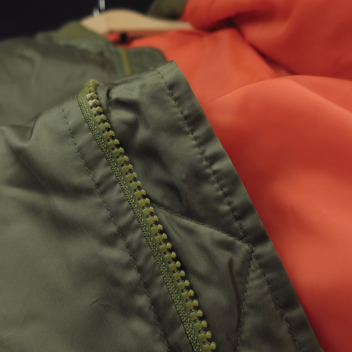 新品 ★ ZIP FIVE ジップファイブ レギュラーサイズ MA-1 ミリタリー フライト ブルゾン ジャケット 003/カーキ/【L】_画像6