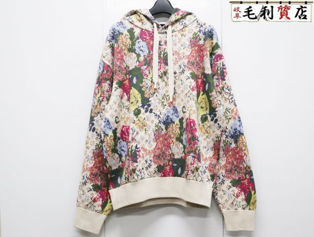 ルイヴィトン LOUIS VUITTON 22AW モノグラム ジャガード フラワー スウェット プルオーバー サイズM マルチ RM222 ZL_画像1