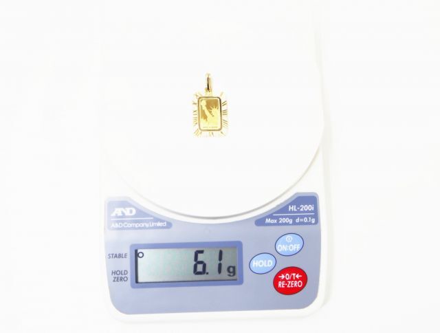 ペンダント K18 K24 インゴット スイス リバティ 6.1g イエローゴールド 18金 24金 アクセサリー 【中古】 ジュエリー_画像3