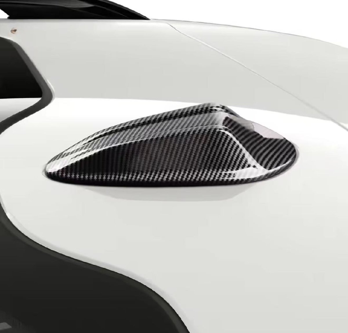 スポーティ全開♪ カーボン ルック ルーフアンテナ カバー BMW M2 G87 ベースグレード Mステップトロニック_画像1