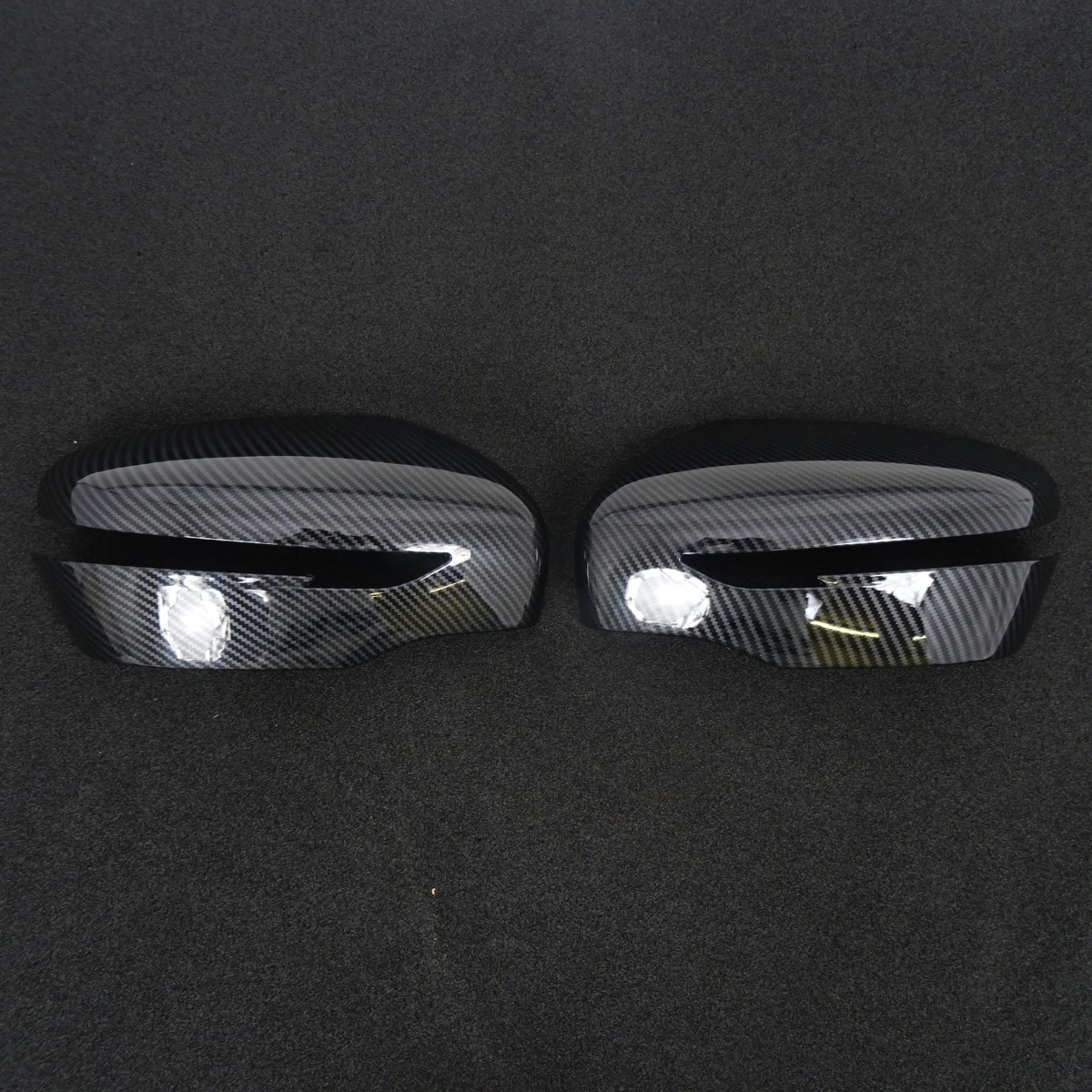 スポーティ全開♪ カーボン ルック ドアミラー カバー セレナ C27 GC27 GFC27 GNC27 GFNC27 HC27 HFC27 ハイウェイスター ライダー_画像2
