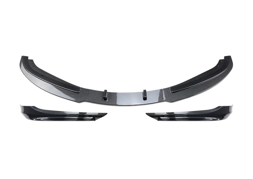 スポーティ全開♪ BMW カーボン ルック フロントバンパー リップ スポイラー セット E90 E91 E320i 323i 325i 330i 330xi 335i 後期_画像3