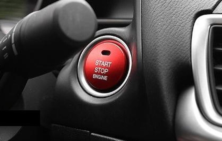 デザイン性UP♪ レッド エンジン スターター スイッチ カバー ハイゼットカーゴ S700V S710V クルーズターボ スペシャル デッキバン_画像1