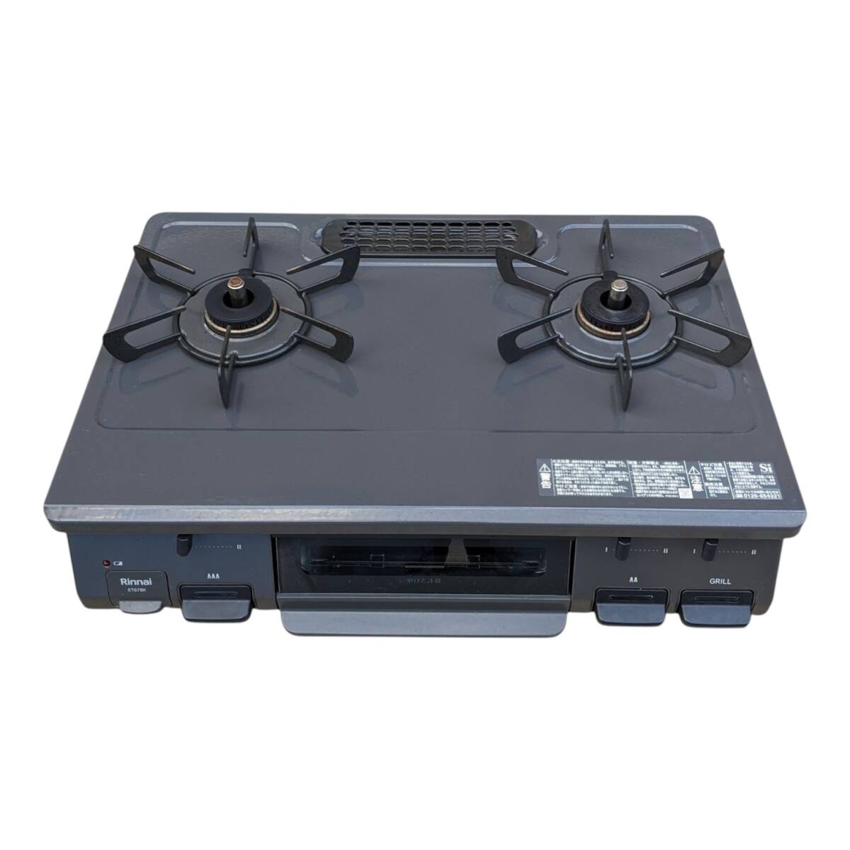 ★ガステーブル★リンナイ　グリル付き　都市ガス用　2024年製　ET67BKL　左強火力　中古品　ガスコンロ_画像1