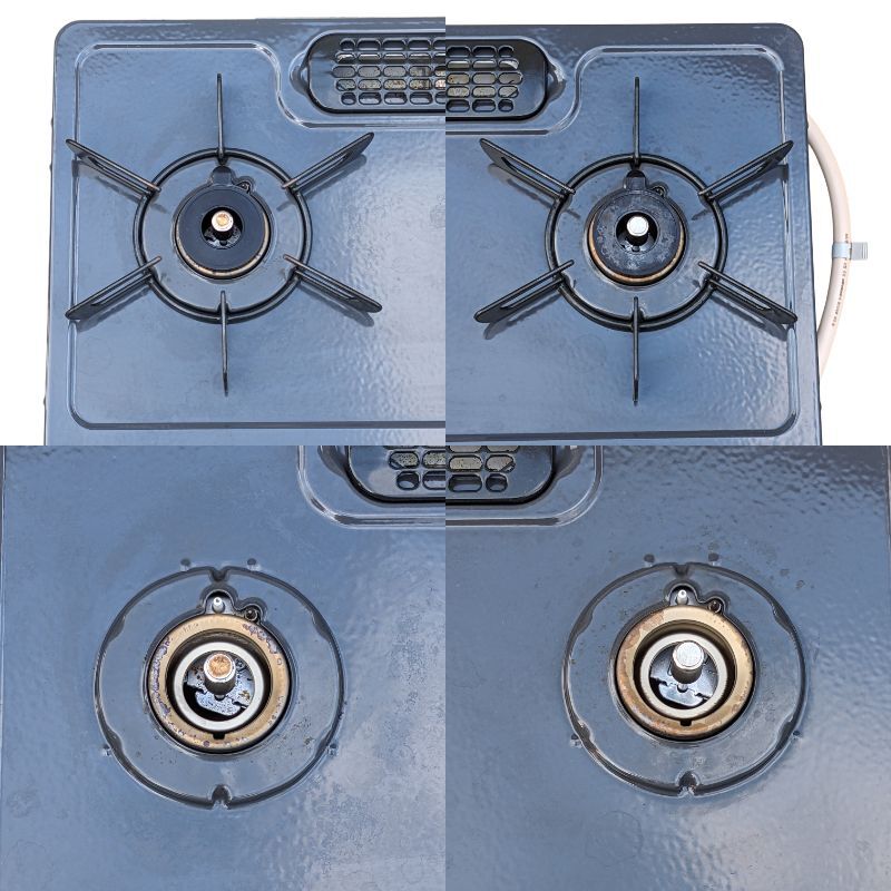 ★ガステーブル★リンナイ　グリル付き　都市ガス用　2024年製　ET67BKL　左強火力　中古品　ガスコンロ_画像2