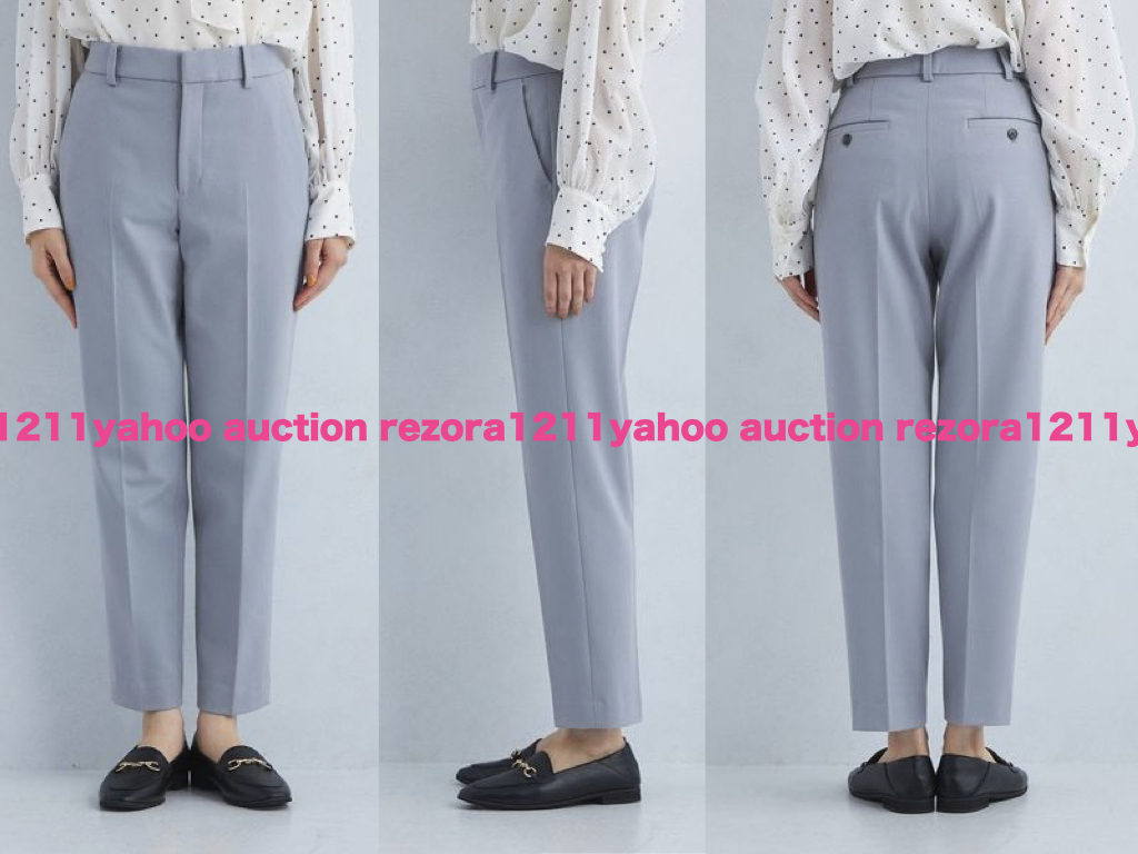 green label relaxing UNITED ARROWS ユナイテッドアローズ 2024AW 1.1万 センタープレス テーパード スラックス パンツ_画像7