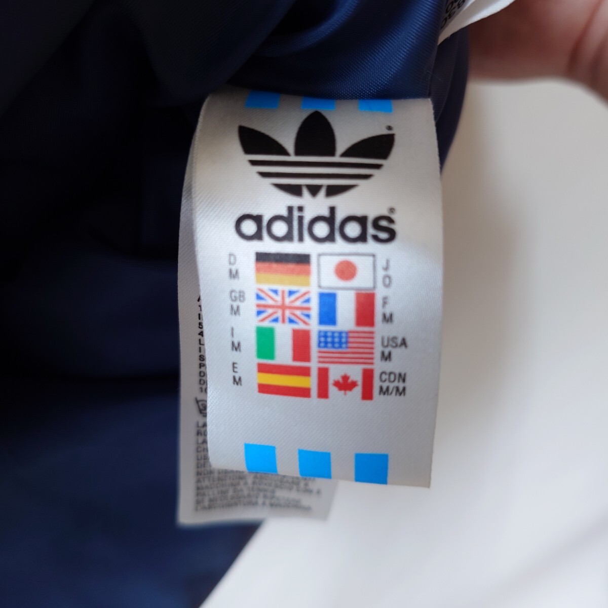adidas アディダス ダウンベスト アウター トレフォイルロゴ サイズ50 メンズ 藍色系_画像7