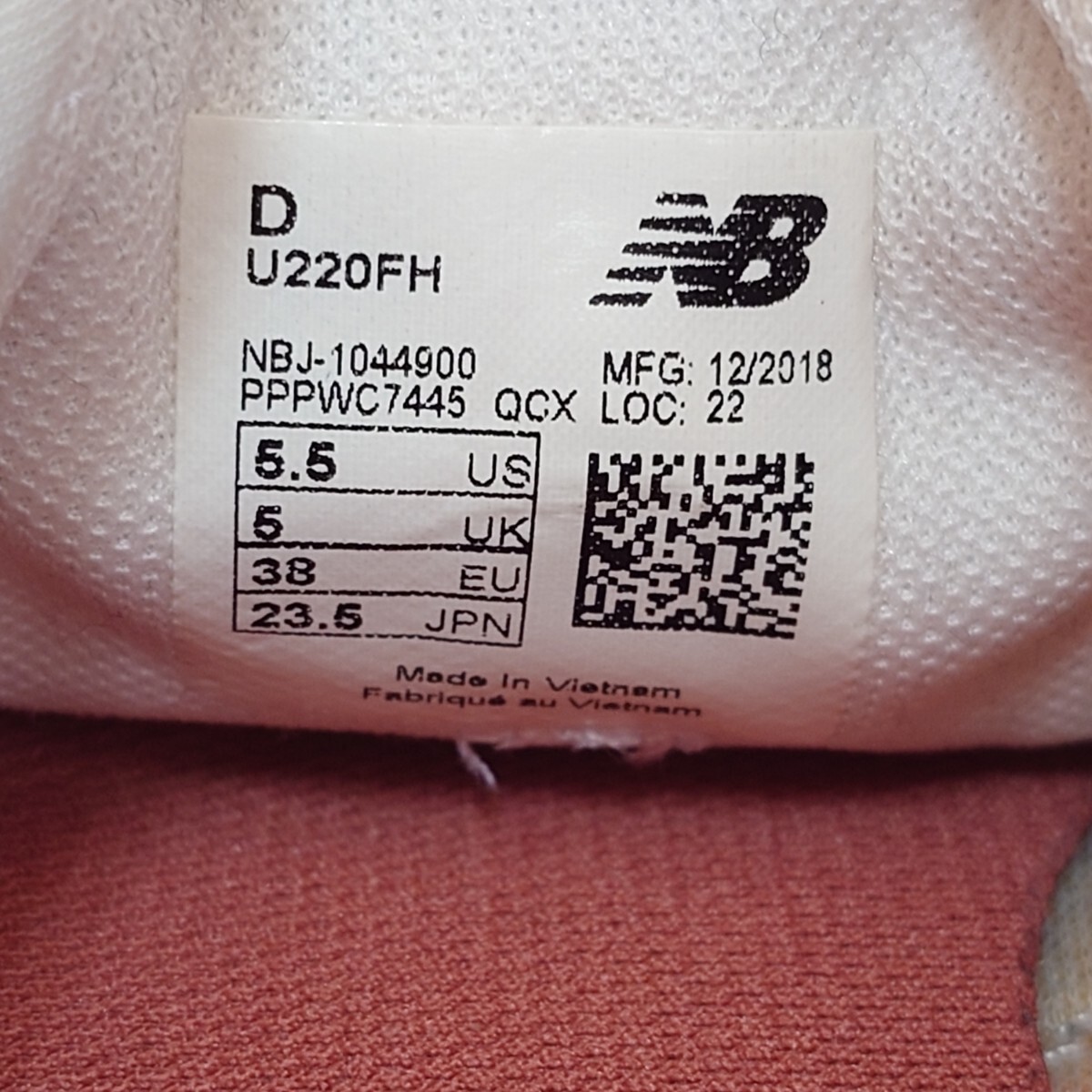 new balance ニューバランス スニーカー シューズ 靴 23.5cm レディース レッド 赤色_画像9