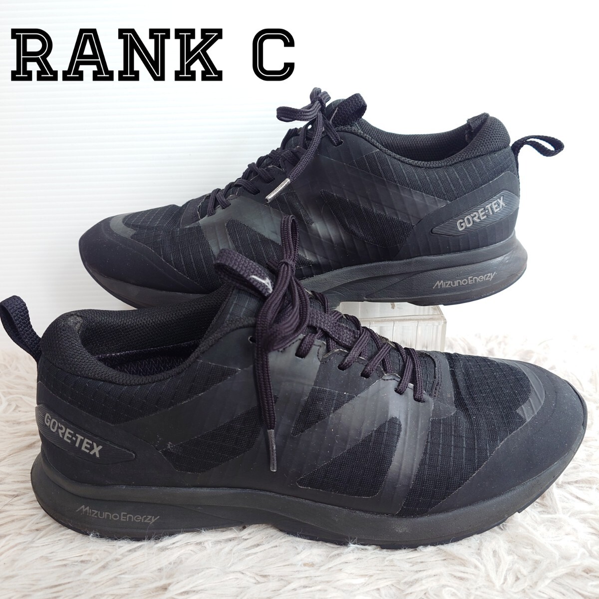 MIZUNO GORE-TEX ミズノ ゴアテックス スニーカー シューズ 靴 26.5cm メンズ オールブラック 黒色_画像1