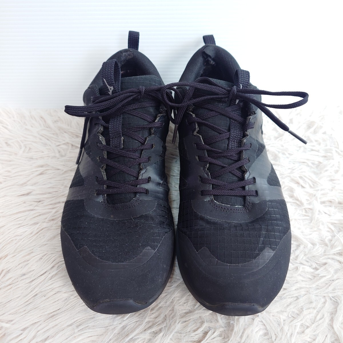MIZUNO GORE-TEX ミズノ ゴアテックス スニーカー シューズ 靴 26.5cm メンズ オールブラック 黒色_画像2
