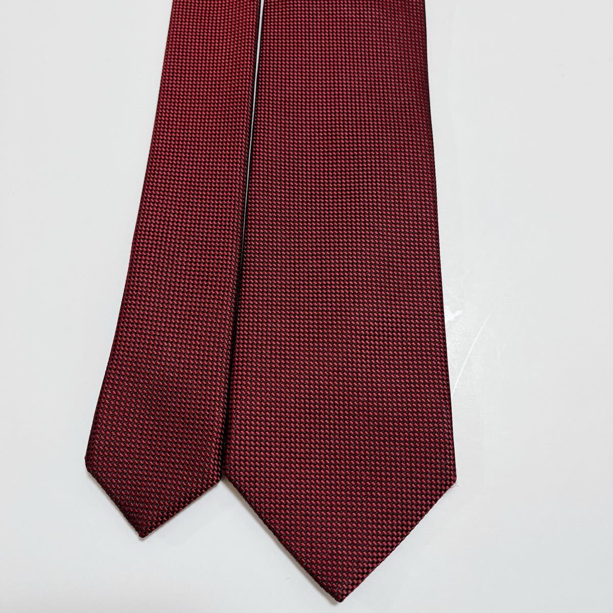 美品 フェアファクス ネクタイ ハイブランド ソリッドタイ 無地 光沢 希少 _画像2