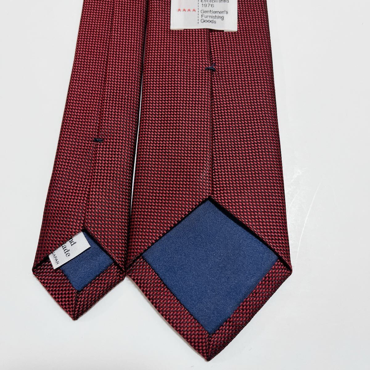 美品 フェアファクス ネクタイ ハイブランド ソリッドタイ 無地 光沢 希少 _画像3