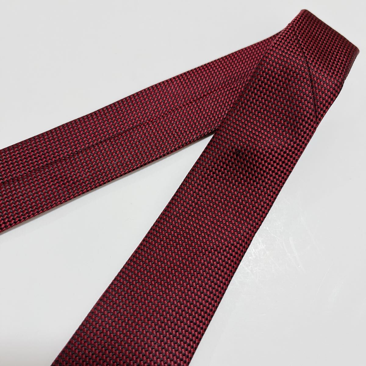 美品 フェアファクス ネクタイ ハイブランド ソリッドタイ 無地 光沢 希少 _画像4