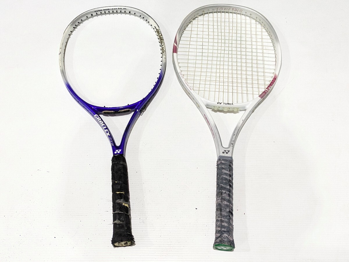 テニスラケット 8本まとめ YONEX 4本 ヨネックス KAWASAKI カワサキ YAMAHA ヤマハ NEW ROCKY 軟式 硬式 スポーツ 運動 部活_画像3