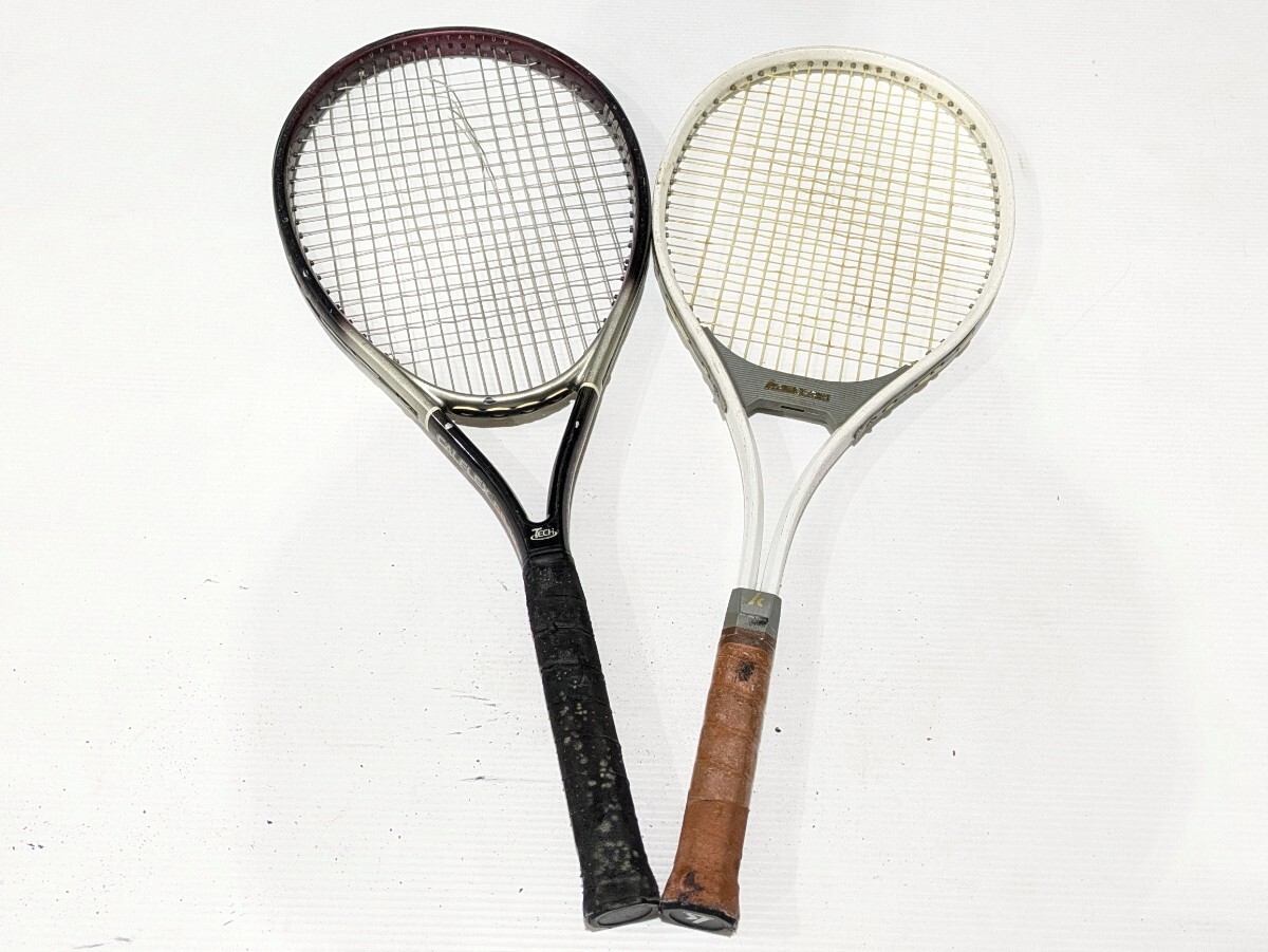 テニスラケット 8本まとめ YONEX 4本 ヨネックス KAWASAKI カワサキ YAMAHA ヤマハ NEW ROCKY 軟式 硬式 スポーツ 運動 部活_画像4