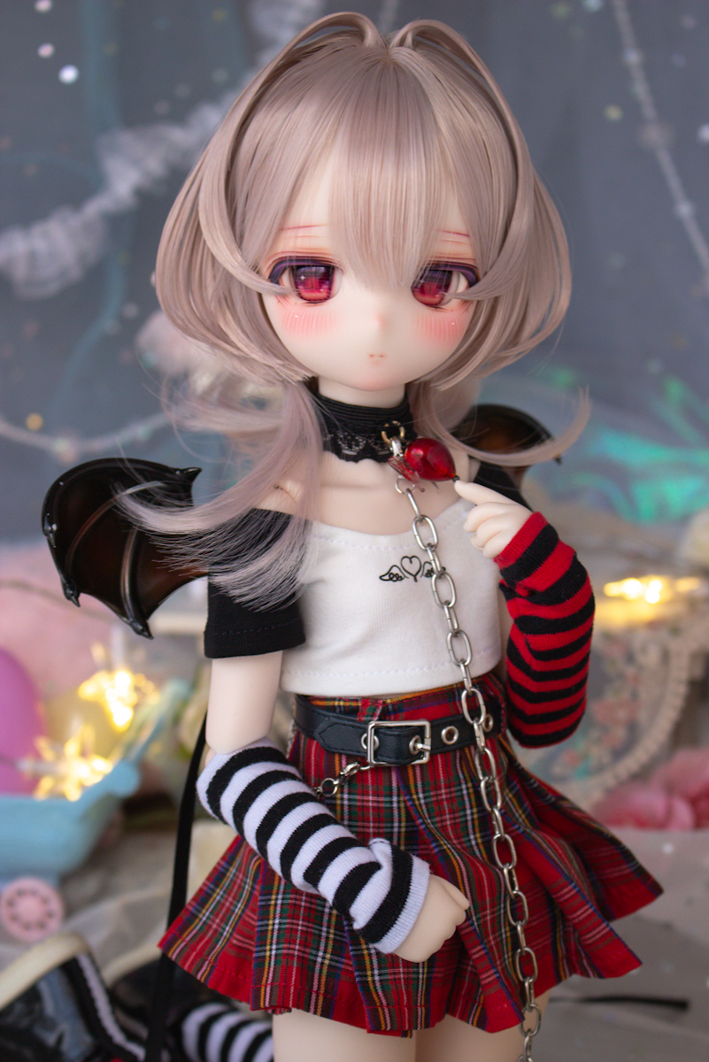 【34DOLLS】DDH-29 SW肌 カスタムヘッド＋デカールアイ MDD (難あり)_画像5