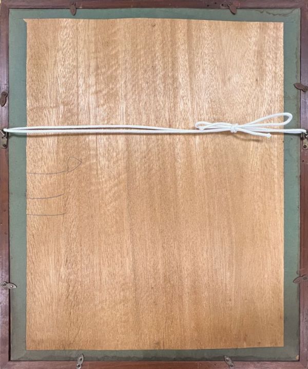 【FCP】 真作保証 野間仁根 油彩画４号 「薔薇」 一陽会員 師・中川紀元 h_画像4