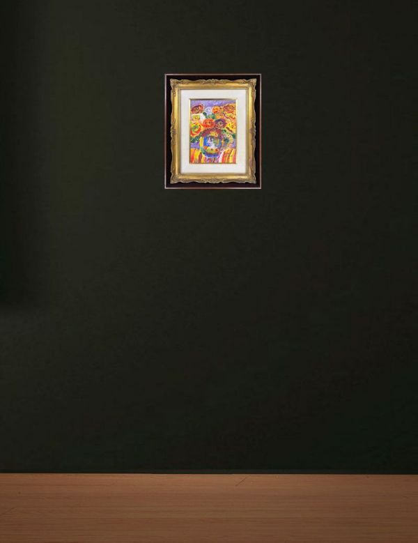 【FCP】 真作保証 野間仁根 油彩画４号 「薔薇」 一陽会員 師・中川紀元 h_画像7