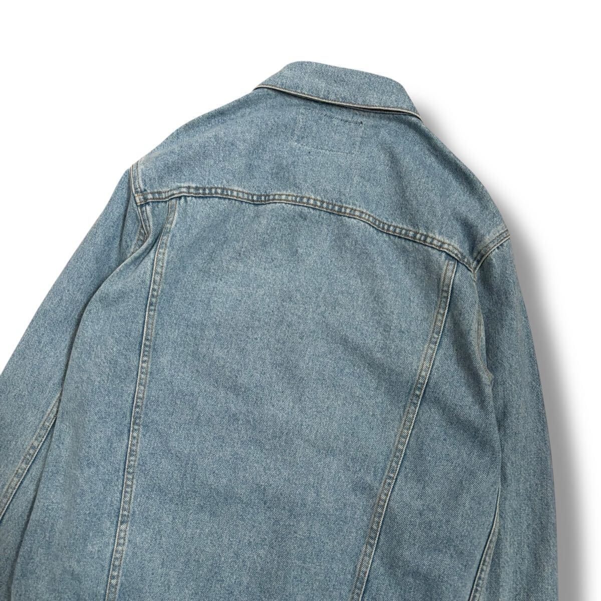 【STUSSY】希少　USA製 デニムジャケット Gジャン ダブルSロゴ刻印　M_画像6