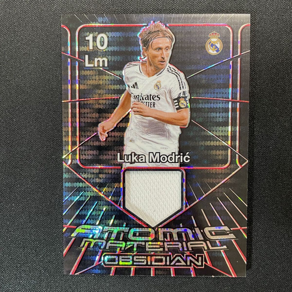 2024-25 Panini Obsidian Atomic Material Luka Modric Jersey Real Madrid /49 ルカ・モドリッチ_画像1