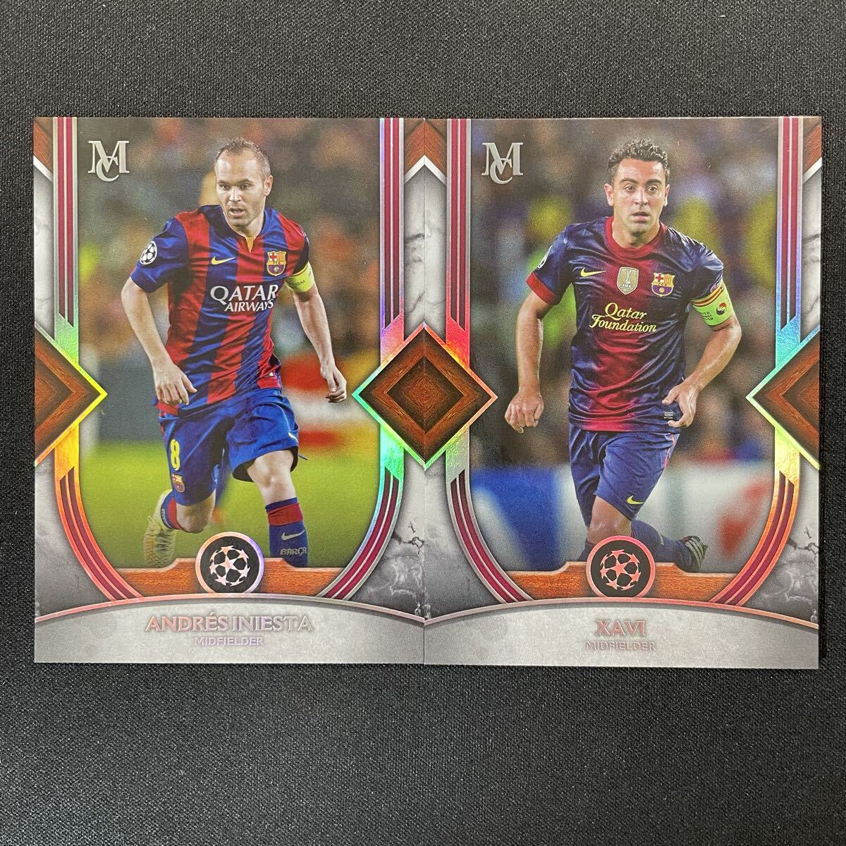 2022-23 Topps Museum UEFA Xavi Andres Iniesta Barcelona アンドレス・イニエスタ シャビ_画像1