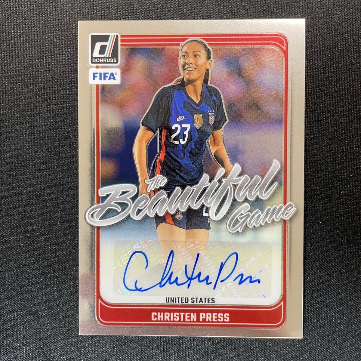 2024-25 Panini Donruss The Beautiful Game Christen Press Auto 直筆サインカード クリステン・プレス_画像1