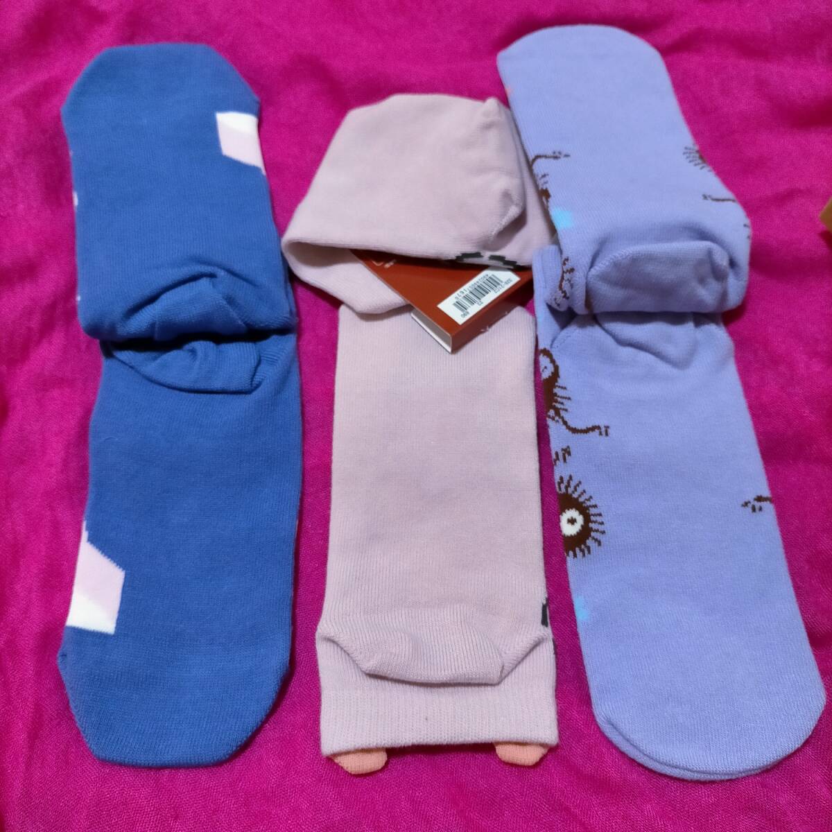 千と千尋の神隠し ジブリ 23-25cm 靴下 4足セット 坊 ねずみ 湯バード ハエドリ_画像6