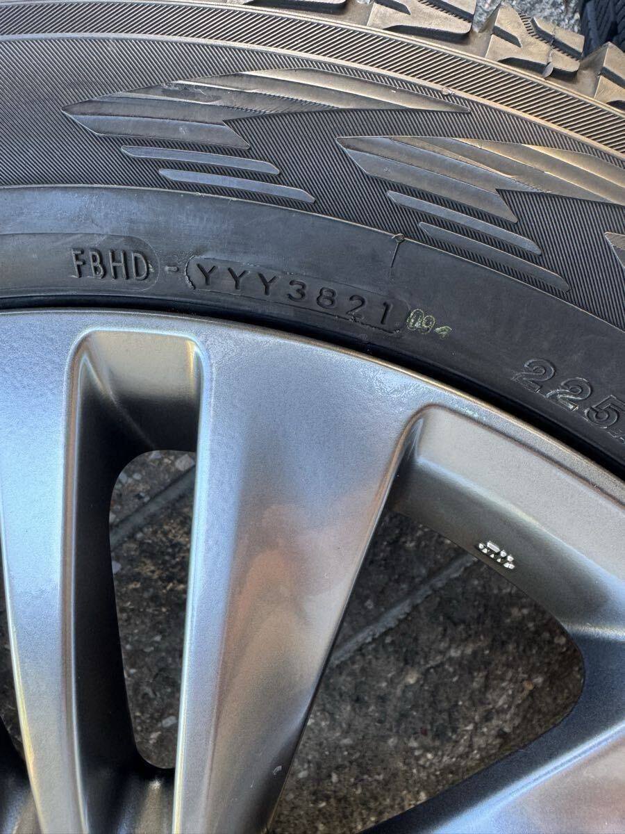 トヨタ 40系 アルファード 純正ホイール ヴェルファイア ヨコハマ iceGUARD G075 スタッドレスタイヤ セット 225/60R18 104Q 21年製 バリ溝_画像7