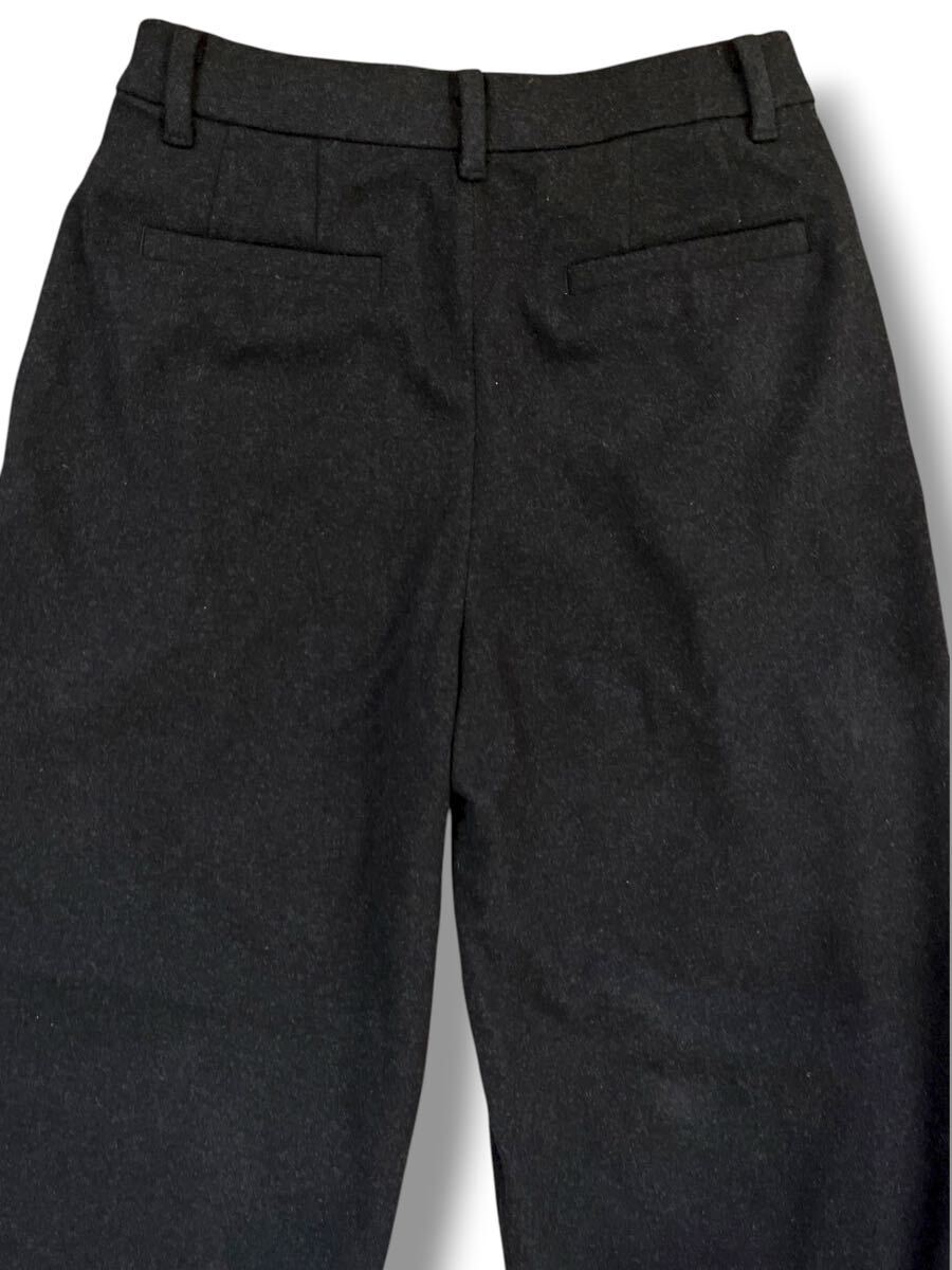 UNIQLO× COMPTOIR DES COTONNIERSコラボ ブラッシュドジャージータックワイドパンツ ダークグレー M ●洗濯プレス済● ユニクロ 古着/794_画像8
