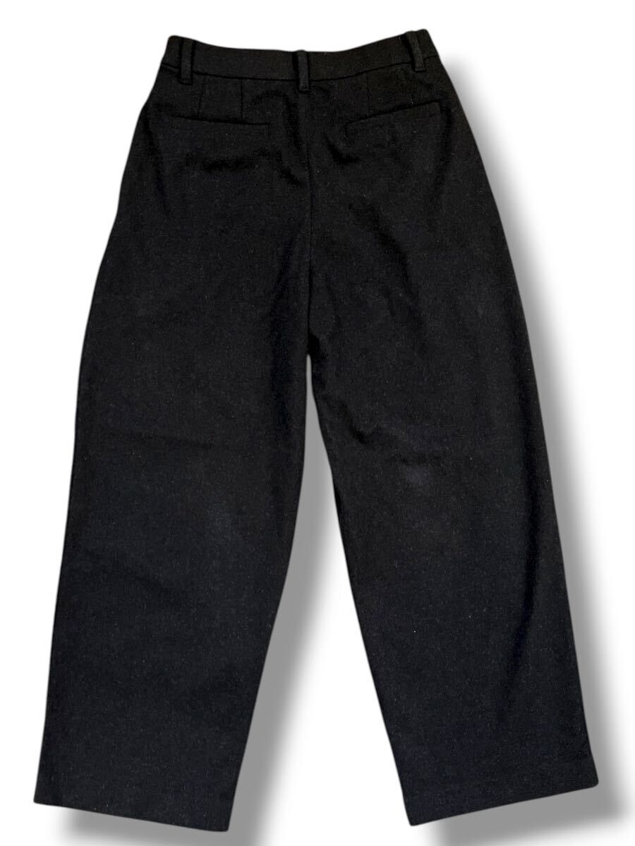 UNIQLO× COMPTOIR DES COTONNIERSコラボ ブラッシュドジャージータックワイドパンツ ダークグレー M ●洗濯プレス済● ユニクロ 古着/794_画像9