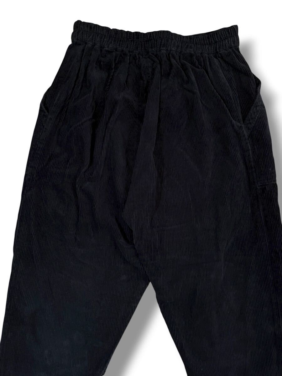 niko and… コーデュロイパンツ ネイビー 4 ●洗濯プレス済● ニコアンド ゆったり ウエストゴム 紺色 パンツ テーパード 古着/795_画像8