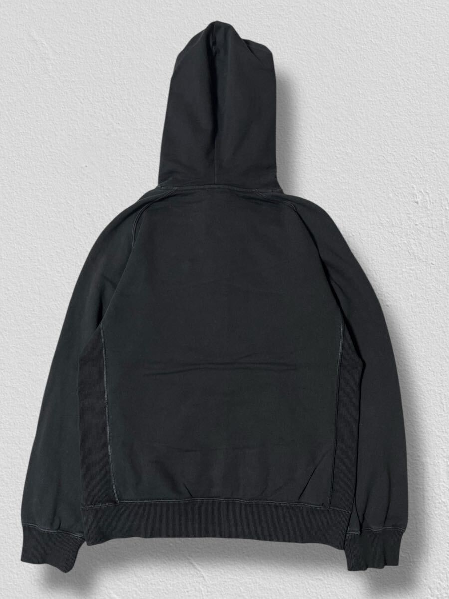 adidas フーディーパーカー ブラック XS(日本サイズS相当)●洗濯プレス済● アディダス 黒 スウェット プルオーバー 古着/798_画像8