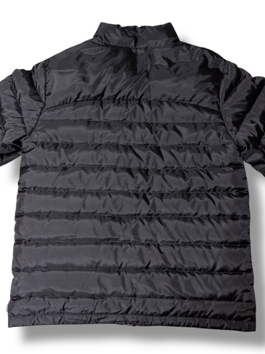 EDWIN リバーシブルダウンジャケット 立ち襟 カモフラ×ブラック L ●洗濯プレス済● エドウィン 中綿 50/50 軽量 アウター 黒 古着/816_画像3