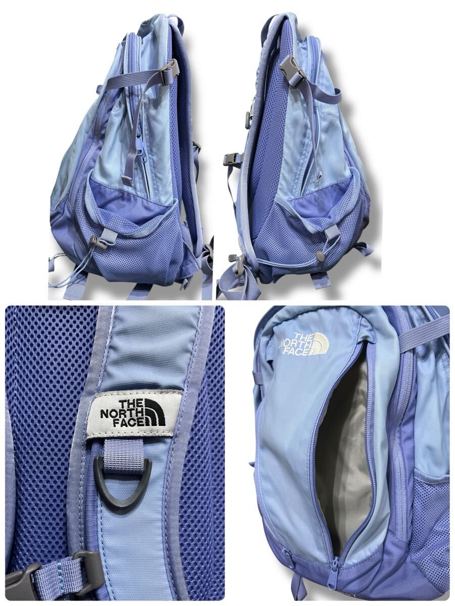 THE NORTH FACE デイパック Single Shot 20L ブルー系 ●洗濯プレス済● ノースフェイス ラベンダー リュック バックパック 青 古着/679_画像3