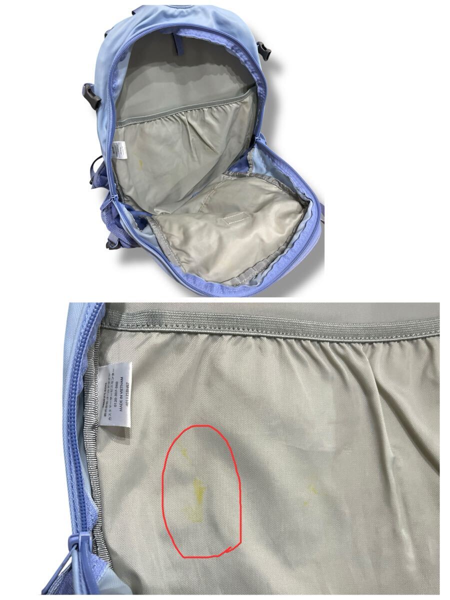 THE NORTH FACE デイパック Single Shot 20L ブルー系 ●洗濯プレス済● ノースフェイス ラベンダー リュック バックパック 青 古着/679_画像5