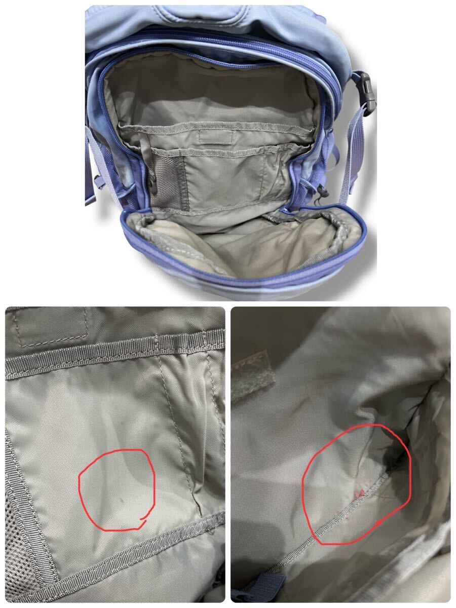 THE NORTH FACE デイパック Single Shot 20L ブルー系 ●洗濯プレス済● ノースフェイス ラベンダー リュック バックパック 青 古着/679_画像6