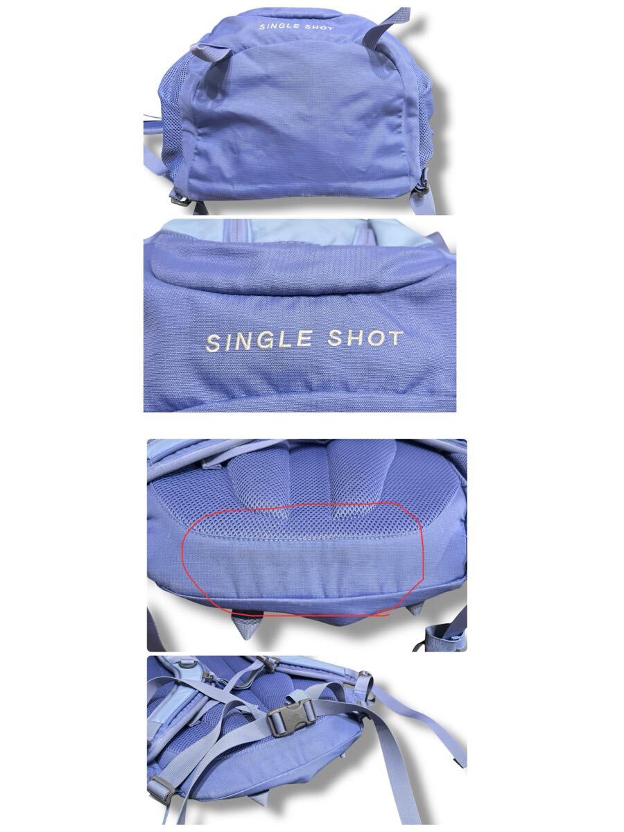 THE NORTH FACE デイパック Single Shot 20L ブルー系 ●洗濯プレス済● ノースフェイス ラベンダー リュック バックパック 青 古着/679_画像7