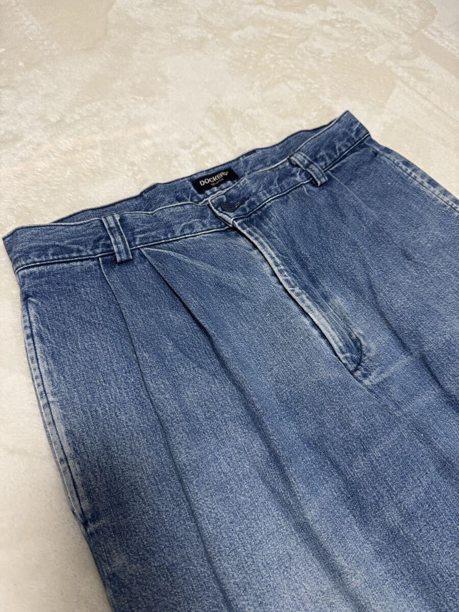 リーバイス ドッカーズ ２タック デニム デニムトラウザー オールド 旧タグ Levi's DOCKERS 34inc _画像2
