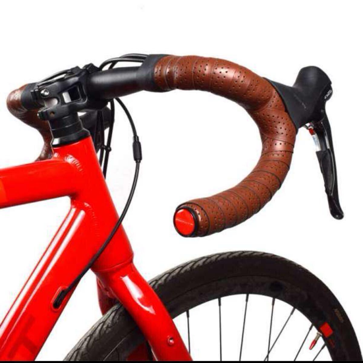  обмотка руля руль кожа Brown велосипед шоссейный велосипед 2 шт предотвращение скольжения лента для рукояток руль лента наконечники руля soft легкий 